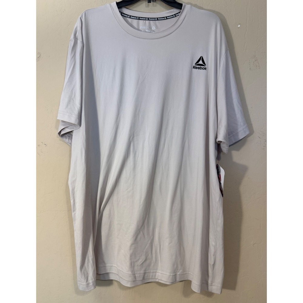 Reebok T-Shirt Men XL Athletic Performance Stretch Short Sleeve Logo TrainingNEW